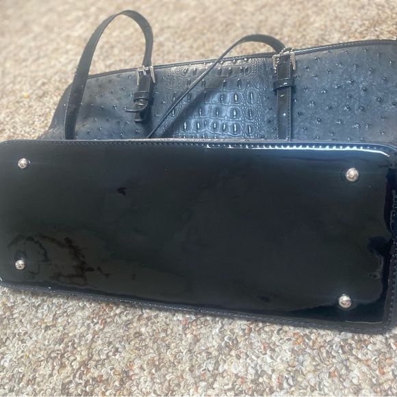 Dasien Women's Ostrich Large Handbag/Tote Black - Picture 10 of 15